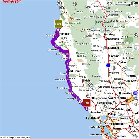 mapquest california directions